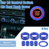 Honda Civic 8pcs AC Switch Air Vent Knob Engine Button Covers (2022-2023)