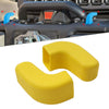 Jeep Wrangler JK JL JT Front Bumper Tow Hook Covers Yellow (2007-2023)