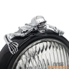 Harley Dyna Bobber Skull Skeleton Headlight Visor Ornament