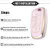 Ford Smart Key 5 Button - Durable TPU Pink Key Fob Cover