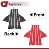 Honda Civic (1992-1995) Black Carbon Fiber 6 Pcs Car Door Pillar Window Trim
