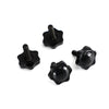 Harley Glide King 4 x Saddlebag Lever Lock Bolts Black (1996-2019)