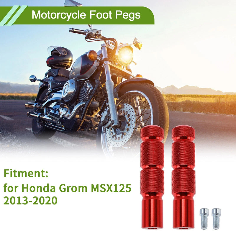 Honda Grom MSX125 2013-2020 Aluminum Alloy Red Motorcycle Foot Pegs