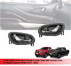 Nissan Navara NP300 D23 2 x Inner Door Handles Gray Chrome (2015-2023)