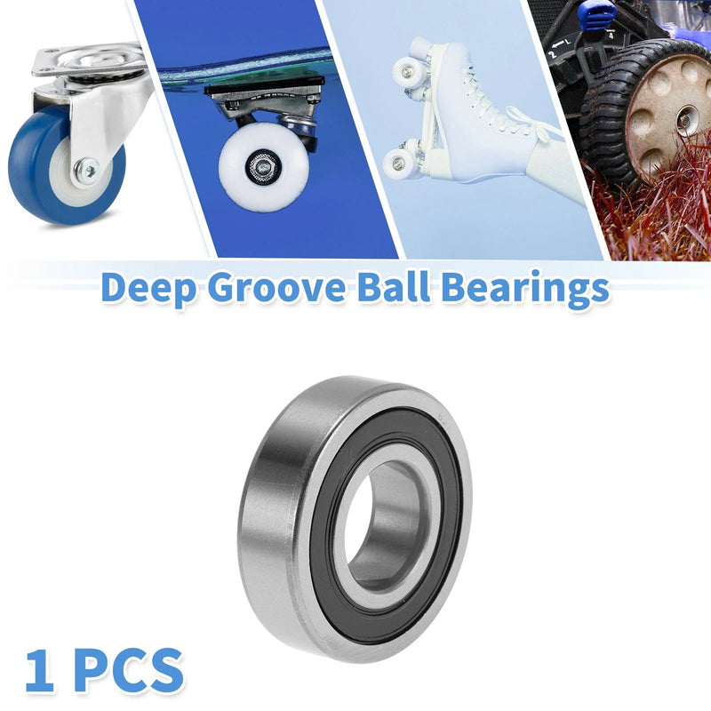 Deep Groove Ball Bearings 22x50x14mm 1 Pcs Silver Tone