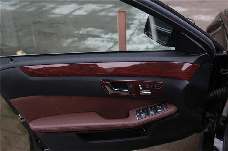 Mercedes-Benz E-Class 17X Wood Grain Interior Cover Trim Decor (2014–2015)