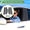 Chevy Aveo (2012-2023) Carbon Fiber Black 6 Pcs Pillar Window Trim