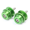 Suzuki GSXR750 GSXR600 (1992-2019) - Green 6mm Swingarm Spools