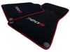 McLaren 720S (2017-2022) - 2 x Carpets with Red Trim Black Tailored Floor Mats Set