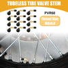 Cars Motorcycles PVR60 12 Pcs Tubeless Tire Valve Gold Tone