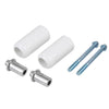 Pair / 10mm / Motorcycle Frame Sliders Universal Extended Anti Crash Protector White