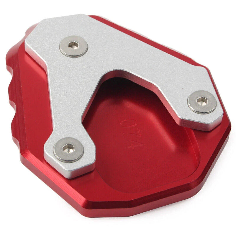 HONDA CB500X (2019-2023) - Red CNC Aluminium Kickstand Enlarger Plate