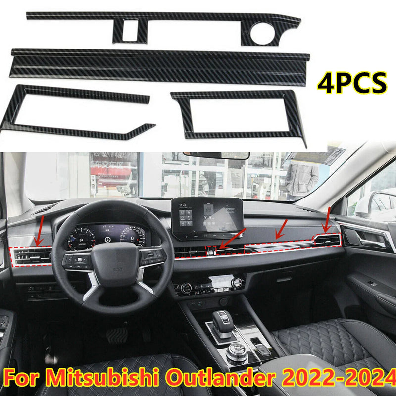 Mitsubishi Outlander 4x Dashboard Strip Cover Trims (2022–2024)