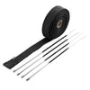 Motorcycle Exhaust Pipes with Steel Straps 5M Heat Protection Wrap Belt