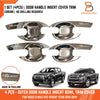 Isuzu D-Max Ute Chrome 4 Door Handle Cover Insert Bowl Trim (2012-2019)