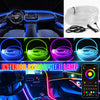Car Ambient Light 500mm RGB LED Fiber Optic Interior Lamp Strips