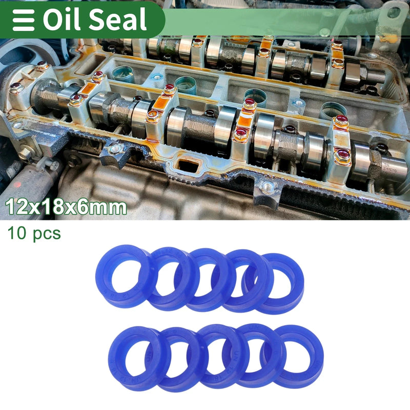 Oil Seal Seal Ring Rotary Shaft Seal TPU 12x25x8mm 10 Pcs
