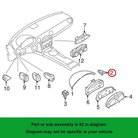 Mazda 2 3 5 6 CX-5 10 x Radio Bezel Clips (2003-2023)