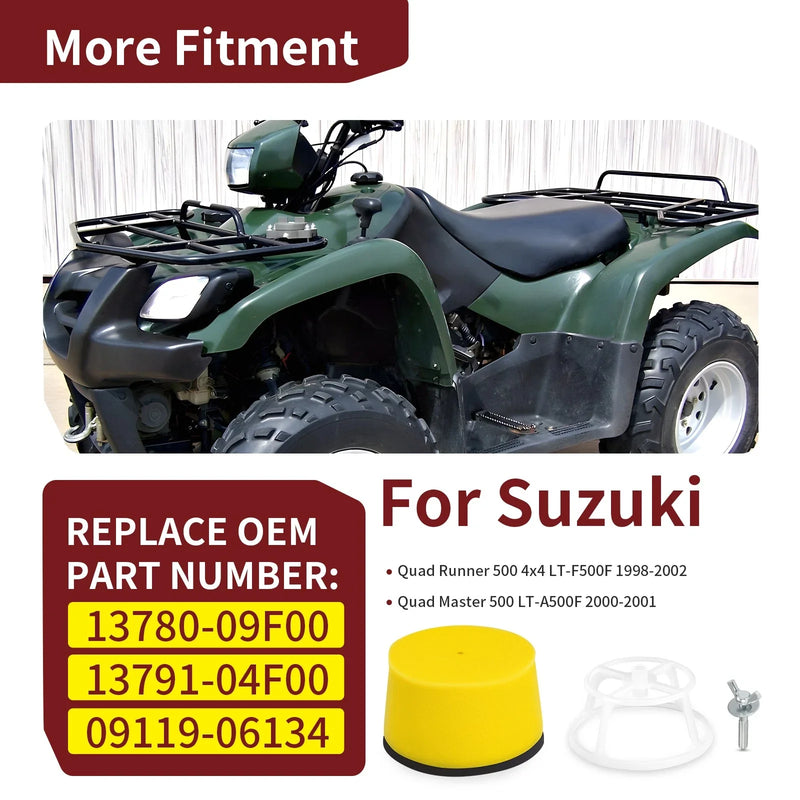 Suzuki Quadrunner 500 Air Filter Cage Holder Guide with Bolt (1998–2002)