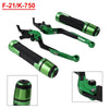 Kawasaki Ninja 250R Fold Extendable Brake Clutch Lever Grip Set (2008-2012)
