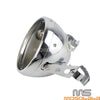 Harley Honda 7" Chrome Round Headlight Bucket Mounting Housing