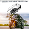 Square Aluminum Alloy Motorcycle Hanging Hook 1 Set Silver Tone 78mm Length