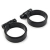 Harley XL Ironhead Sportster Black Exhaust Port Clamps (1957-1985)