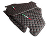 Ferrari 360 (2000-2008) - AutoWin Brand Black Leather Floor Mats