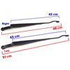 Windshield Wiper Arm L+R (RHD Fits Isuzu TFR Holden Rodeo Pickup 1997-02 D07