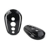 Harley Dyna, Street Glide, Softail, Sportster Black Oval Rearview Mirror Covers