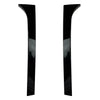 Skoda Superb Glossy Black Rear Window Spoiler Side Wing Trim Covers (08-15)