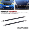 Dodge Charger Black Adjustable Bumper Lip Splitter Strut Rod Tie Support Bar