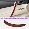 Toyota Highlander Wood Front Left Armrest Door Handle Cover Trim (2008-2013)