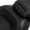 Harley Street Glide Black Driver Passenger Seat w/ Backrest (09-23)