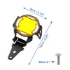 BMW R1200 F800R1250 F850 Yellow Pair Motorcycle LED Fog Light Protector