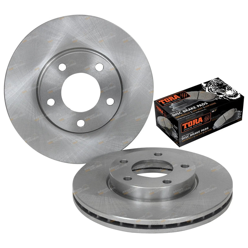 Mazda 3 BK 2x Front Brake Disc Rotors + Pads Set (2004-2009)