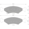 Kia Mentor Front Disc Brake Pads Set (1997-2000)