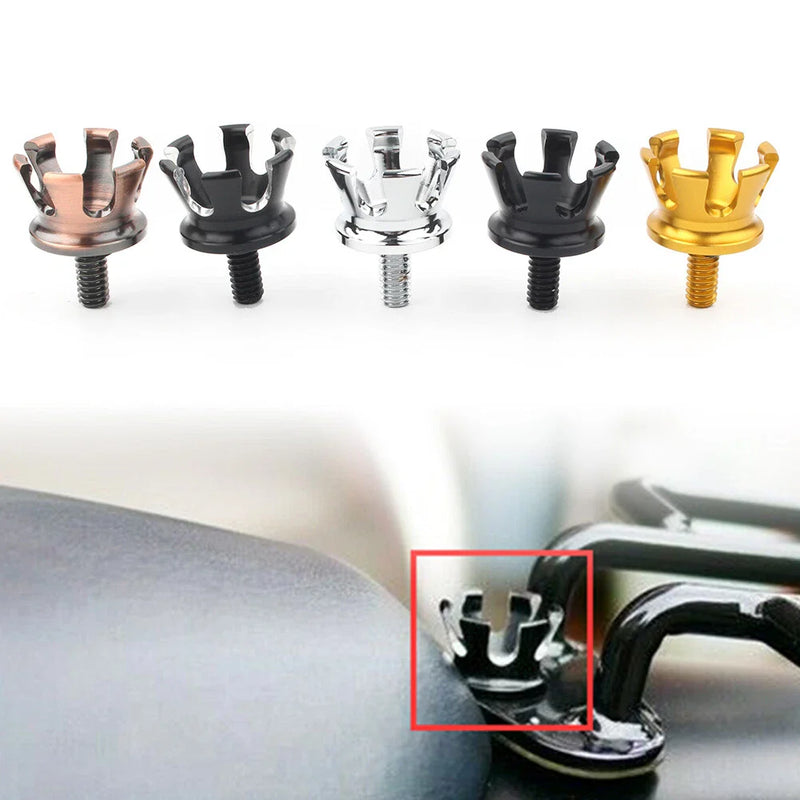 Harley 1996-2023 Imperial Crown Style Rear Seat Bolt Tab Screws