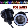 Car Halo Angel Eyes LED 2.5" Universal COB Purple Fog Light Projector