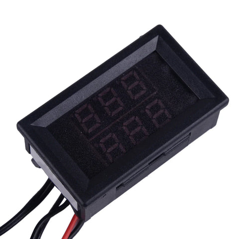 Car Black Dual Digital LED Intercooler Supercharger Temperature Gauge Sensor