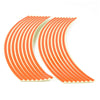 Kawasaki NINJA Motorcycle Orange Reflective Rim Stickers