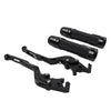 BMW S1000R S1000RR Black Extendable Brake Clutch Lever Grip Set (2010-2023)
