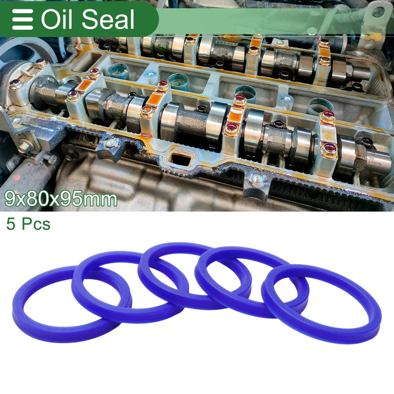 Make Model Oil Seal / 80x95x9mm 5 Pcs / Seal Ring Rotary Shaft Seal TPU