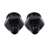 Black Aluminum AN6 Flare to 10AN ORB Male Fitting Adapter w/ O-Rings