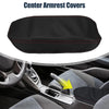 Honda with Red Stitches Black Microfiber Leather Armrest Protector Cover