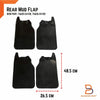 4WD Toyota Hilux D4D LN167 ZN174 Rubber Mud Flaps Splash Guards (98-04)