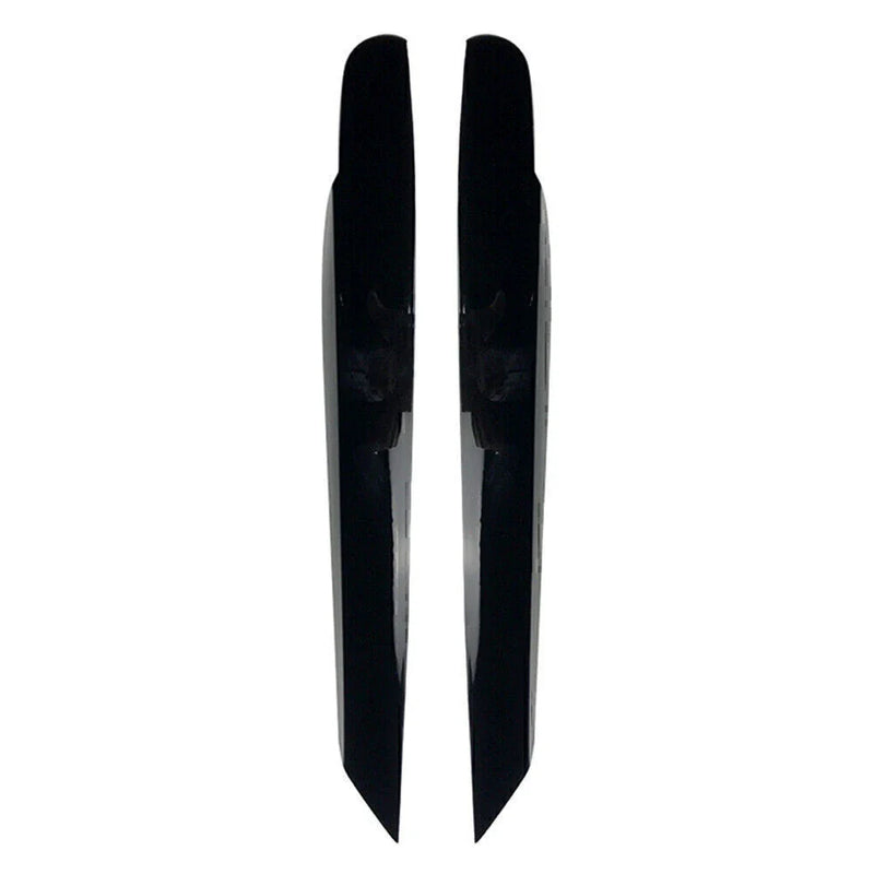 Volkswagen Touran Gloss Black Front Headlight Eyelid Trim Covers (2011-2015)