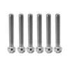Motorcycle Bike 6pcs M8x50mm Titanium Torx Head Flange Screws
