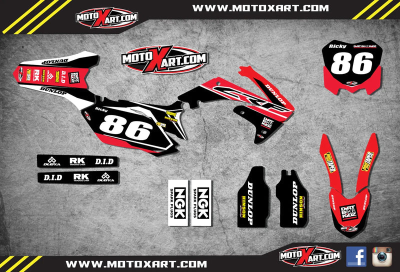 Honda CRF 250 Custom Graphics Full Kit (2010-2013)