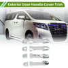 Toyota Alphard Silver Exterior Door Handle Cover Trim (2015-2021)